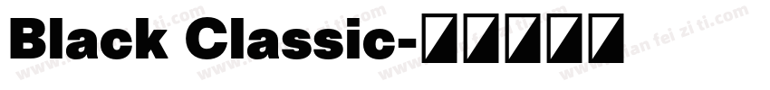 Black Classic字体转换